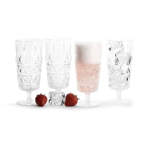 Picknick Juni glas hög, 4-pack