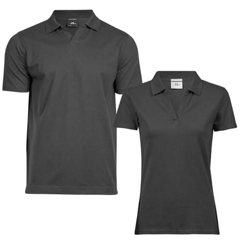 Teejays stretch v-neck polo