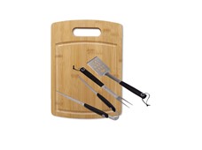 Produktbild Grillverktyg 3-Pack + Skärbräda Orrefors jernverk