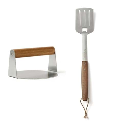 Hamburgerpress + Grillspade Brochette